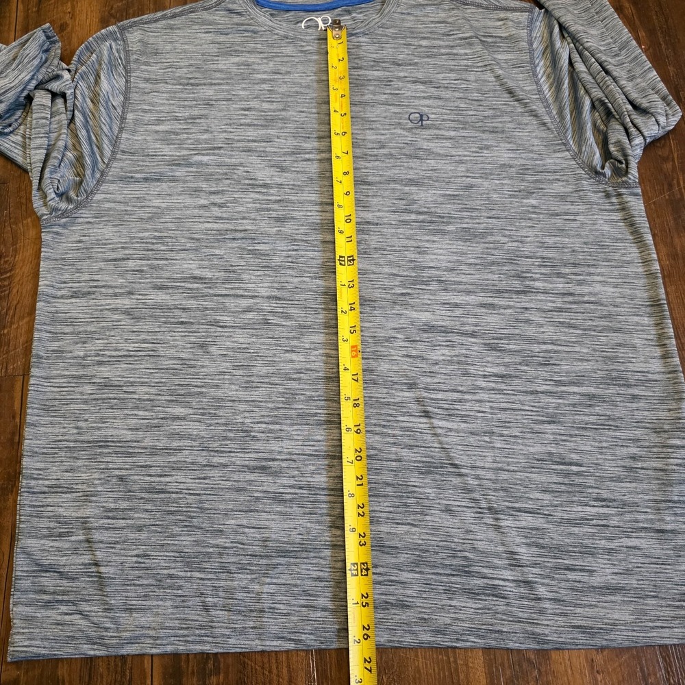 Ocean Pacific OP Performance Long Sleeve Athletic Shirt - Mens XXL - Gray - Picture 8 of 11